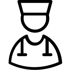 
Nurse Vector Line Icon
