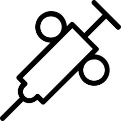 
Injection Vector Line Icon

