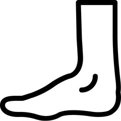 
Feet Fracture Vector Line Icon
