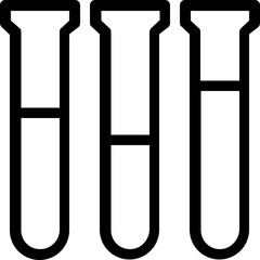 
Test Tube Vector Line Icon
