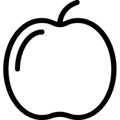 
Apple Vector Line Icon
