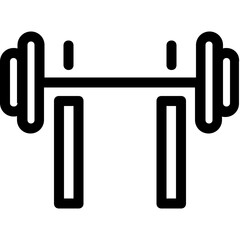 
Dumbbell Vector Line Icon
