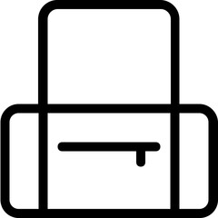 
Duffle Bag Vector Line Icon 
