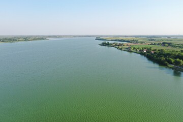 view of the river in the country