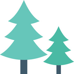 
Pine Tree Flat Vector Icon

