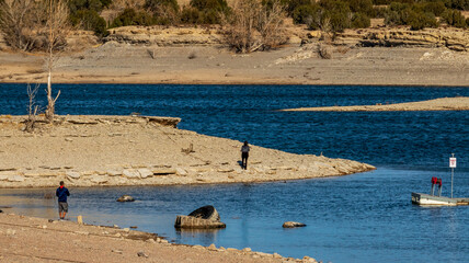 Scenic landscape of Lake Pueblo State Park in Southern Colorado