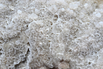Dead Sea sand salt crystals detailed close up, natural mineral formation