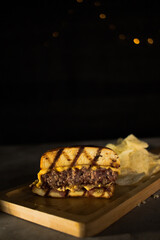 burger salad blend bacon cheese cheddar