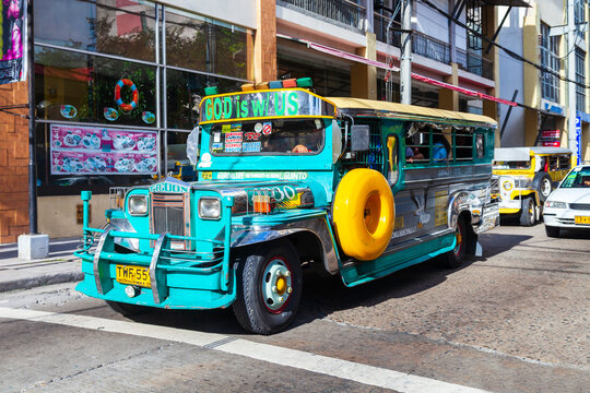 Jeepneys public transport in Manila, Philippines