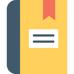 
Book Flat Vector Icon
