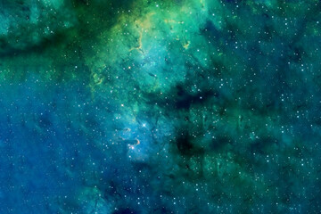 Naklejka na ściany i meble Colored beautiful galaxy. Elements of this image furnished by NASA