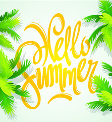 Hello Summer Holiday and Summer Camp poster