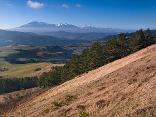 Tatry z Pienin  Wysoki Wierch