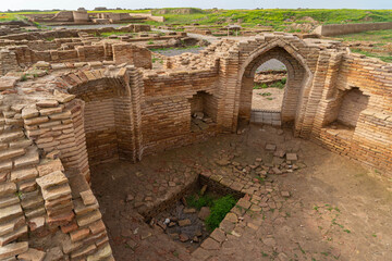 ruins of the ancient city of Sauran in Central Asia