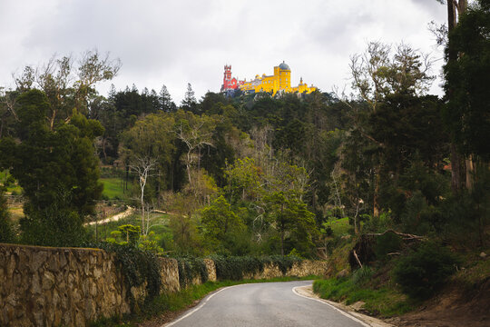 Parque e Pal&aacute;cio Nacional da Pena in Sintra Portugal