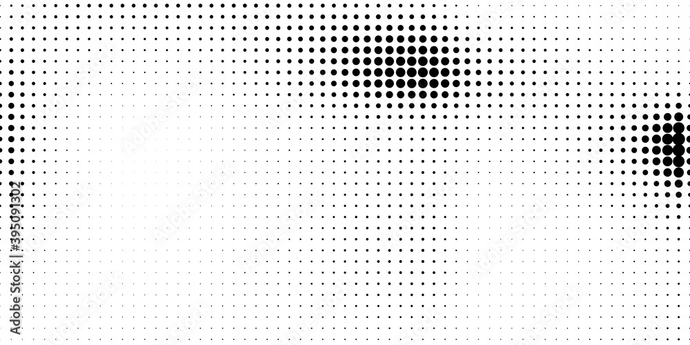 Poster halftone in abstract style. geometric retro banner vector texture. modern print. white and black bac