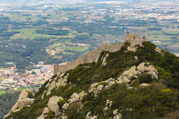 Fototapeta na wymiar Castelo dos Mouros in Sintra Portugal