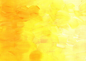 Yellow paint raster background. yellow brash strokes texture.