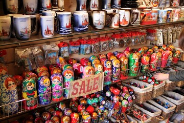 souvenirs in russia nesting dolls and mugs