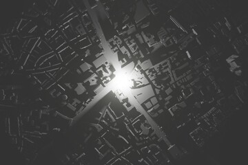 Kölner Gebäude von oben