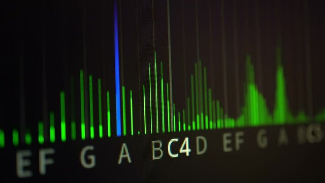 Digital Audio Reaction Spectrogram Background