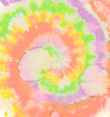 Pastel Spiral Tie-dye. Hippie Swirl Texture. 