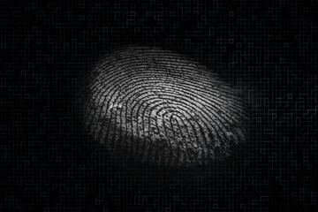 Close up beautiful abstract multi colored fingerprint on  background texture for design. Macro...