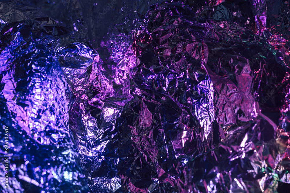 Poster Beautiful abstract foil with color light, background pattern for design.