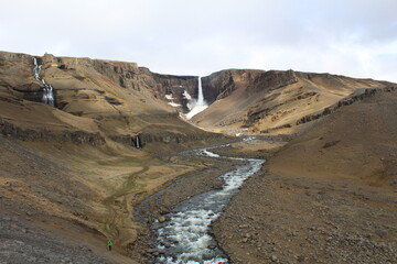 Fototapeta na wymiar Litlanesfoss waterfall in Iceland
