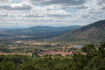 Fototapeta na wymiar View of San Martin de Trevejo, village of Caceres, Spain