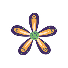 abstract beautiful flower icon, colorful design