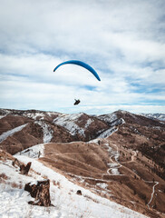 paraglider in the mountains