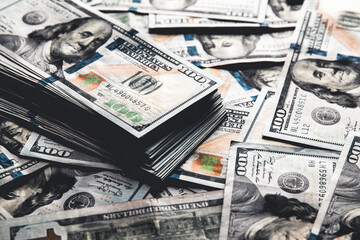 Dollars seamless background. 