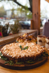 tart and Italian meringue