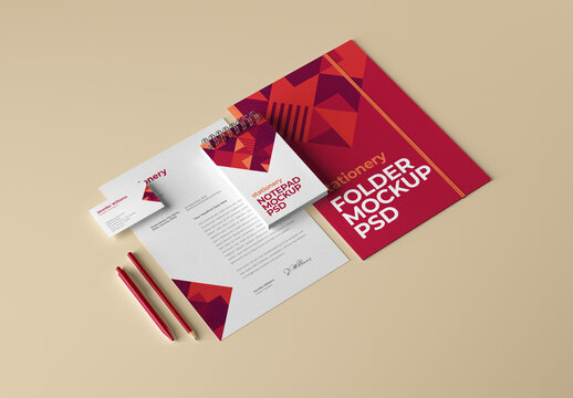 Stationery Branding Mockup for Creative Design and Branding Projects