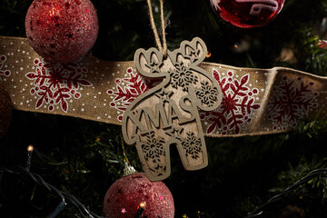 Christmas tree ornament. Reindeer