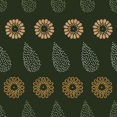 Vector Moroccan and abstract shape seamless pattern. Suitable for wallpaper, gift wrap, packaging, book cover, fabric and other design projects.