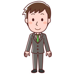 スーツを着た男性