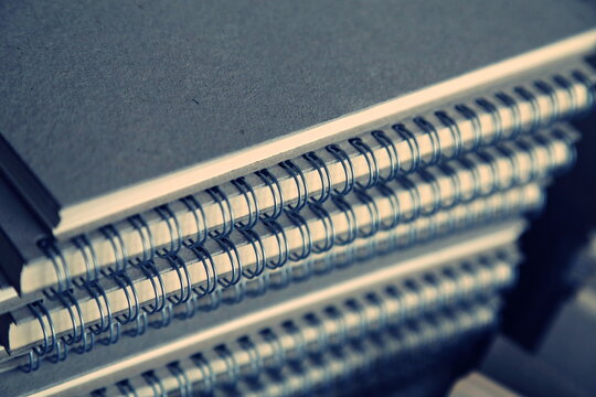 Stack Of Spiral Notebooks