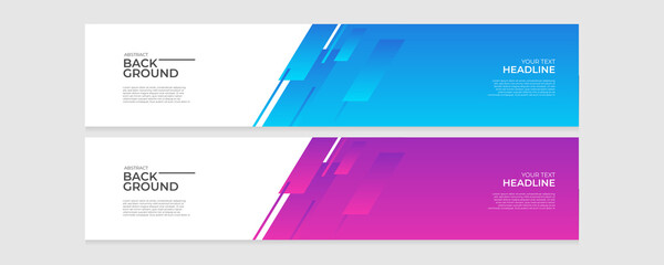 Set of collection blue red white abstract banner background. Vector illustration design for corporate business presentation, banner, cover, web, flyer, card, poster, game, texture, slide, and magazine