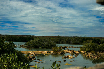 Bird watching area at Cape Range National Park, Exmouth, Coral Bay, Western Australia