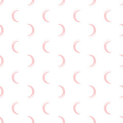 Seamless decorative wavy shape vector pattern. Abstract background.