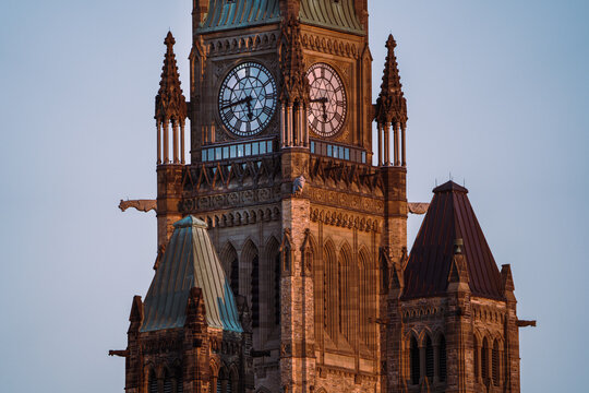 Parliament Hill peace tower clock