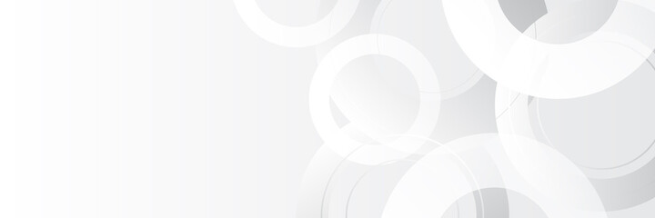 Abstract white and grey on light silver circle background modern design. Vector illustration design for corporate business presentation, banner, cover, web, flyer, card, poster, game, texture, slide
