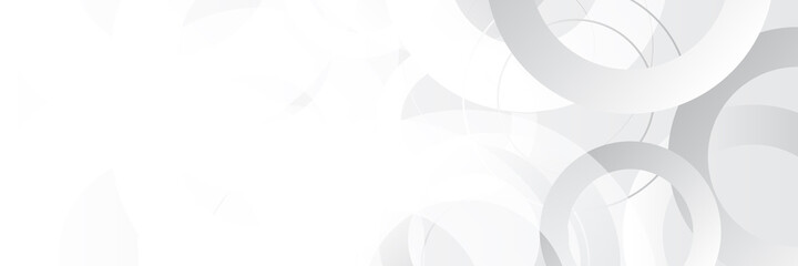 Abstract white and grey on light silver circle background modern design. Vector illustration design for corporate business presentation, banner, cover, web, flyer, card, poster, game, texture, slide © Roisa