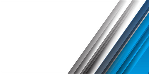 Obraz premium Blue abstract background with stripes on white background