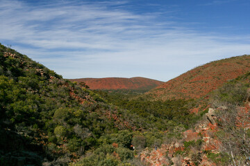Gawler Range National Park, Organ Pipes Rock Formation, South Australia