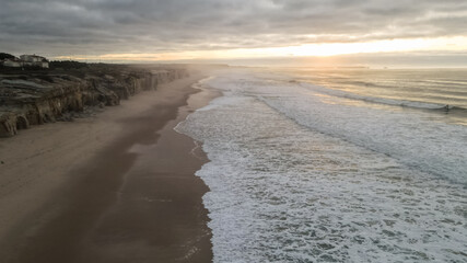 View of Praia d'El Rey, Atlantic Ocean, Portugal