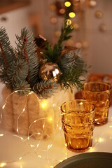 christmas table setting