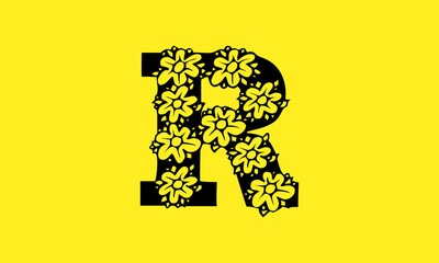 R Flower Logo Design 